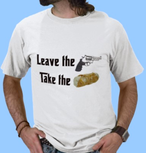 Leave the gun Take the cannoli t-shirt